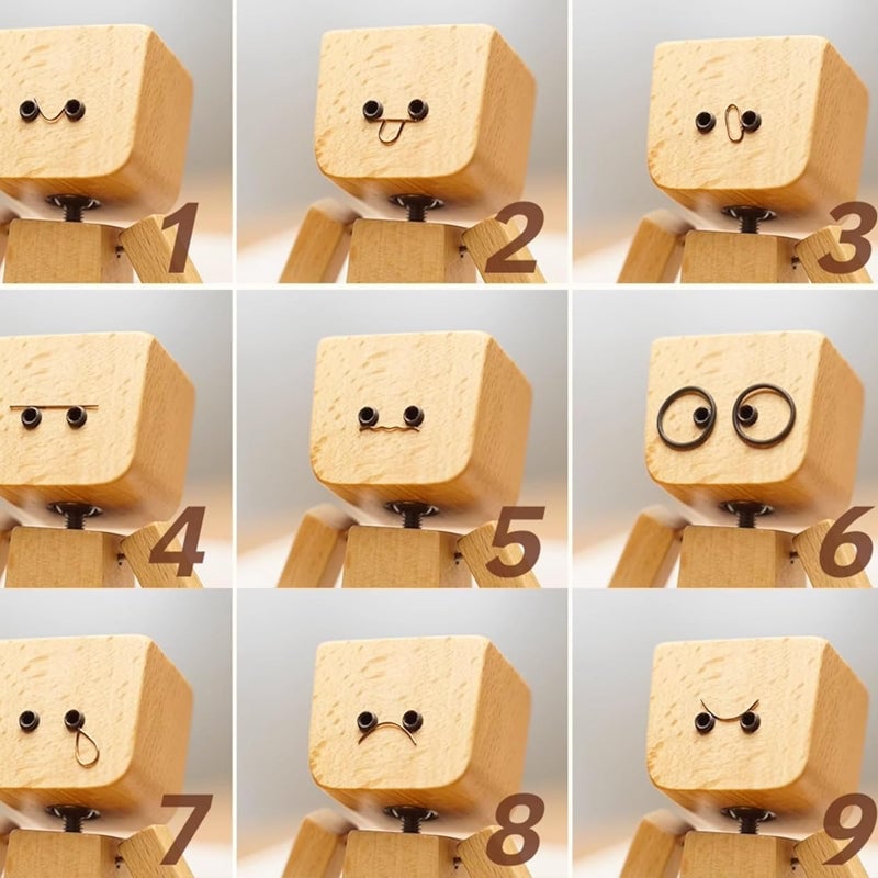 Figurine en bois vibrante