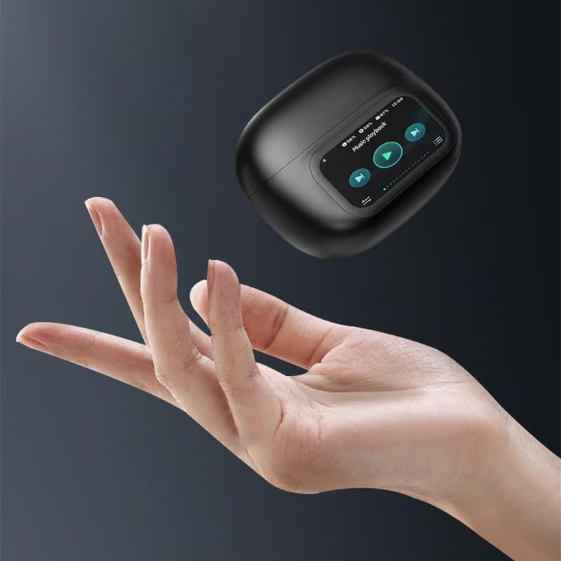 Clip-On Oor LCD Volledig Kleuren Touchscreen Draadloze Hoofdtelefoons