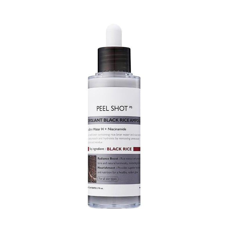Zachte exfoliërende ampul – zwarte rijst
