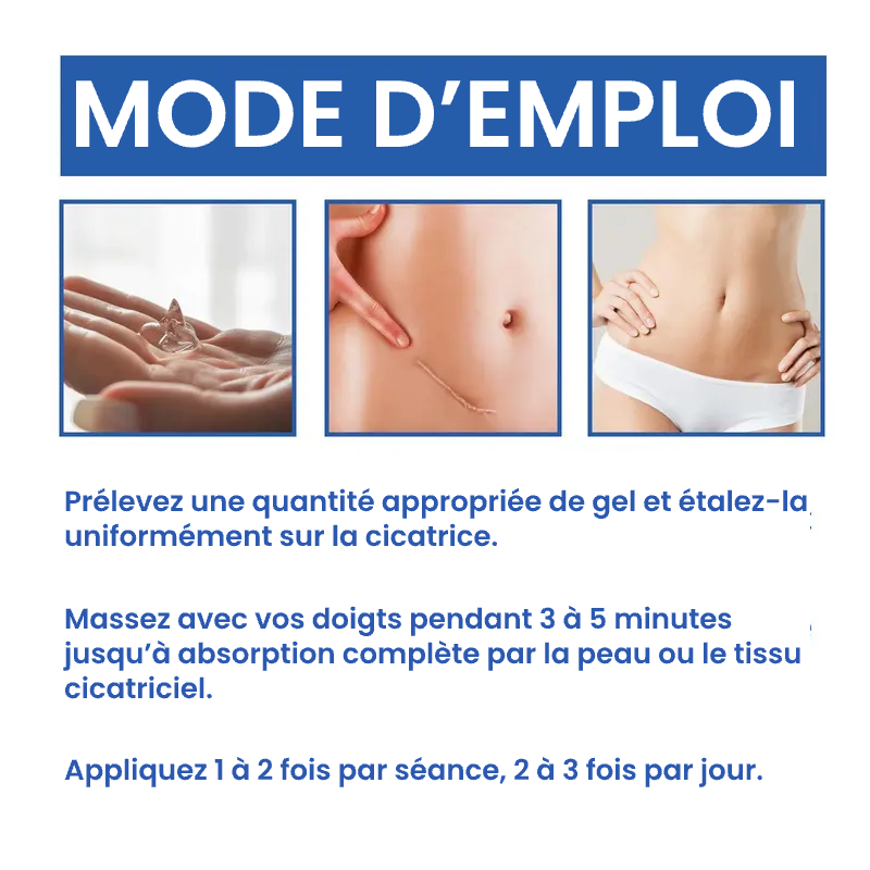 Gel Professionnel pour l'Élimination des Cicatrices