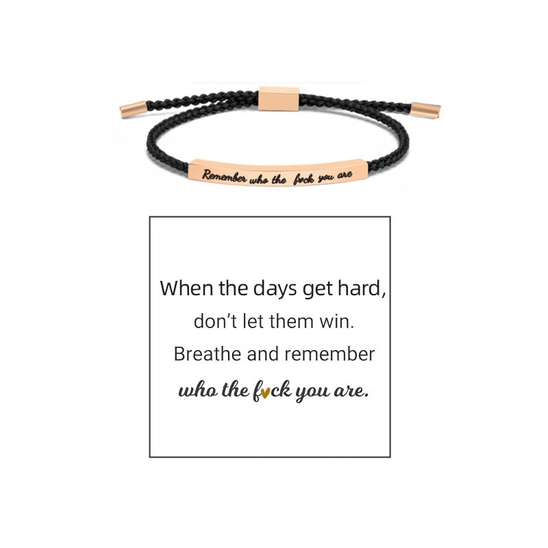 Gevlochten Verstelbare Inspire Armband