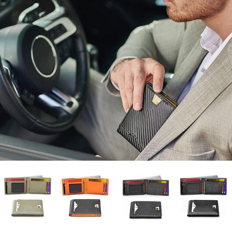 Slanke herenportemonnee met RFID-blokkering