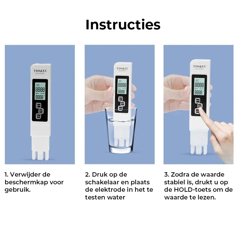 Digitale waterkwaliteitstester