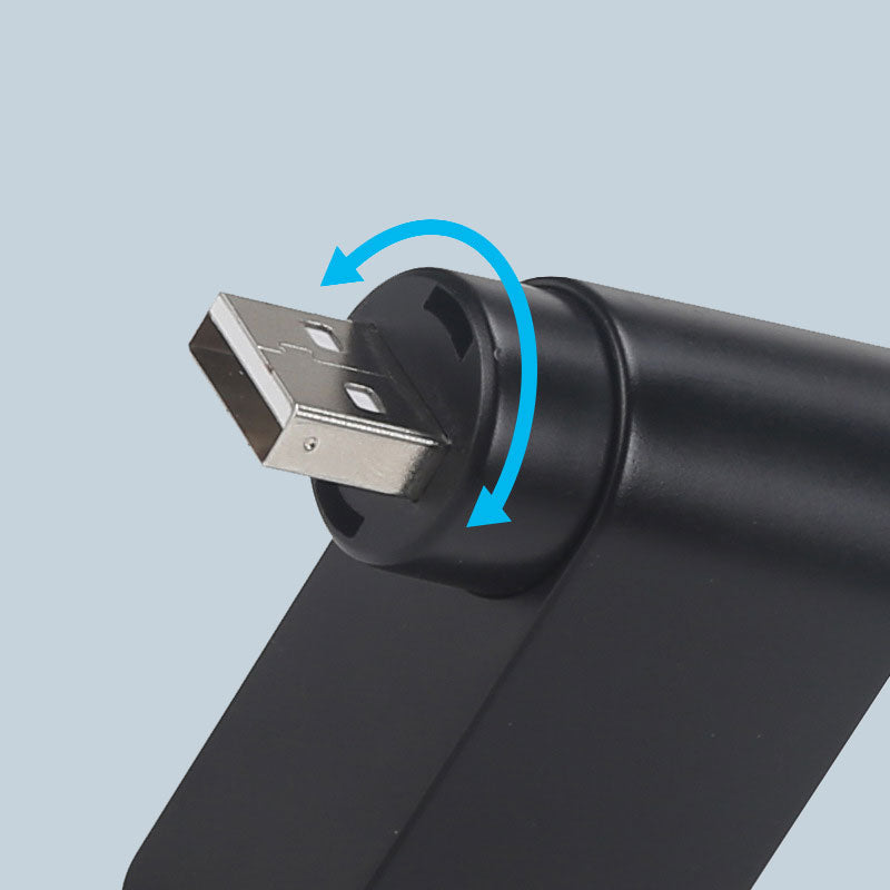 4-in-1 draaibare USB-hub