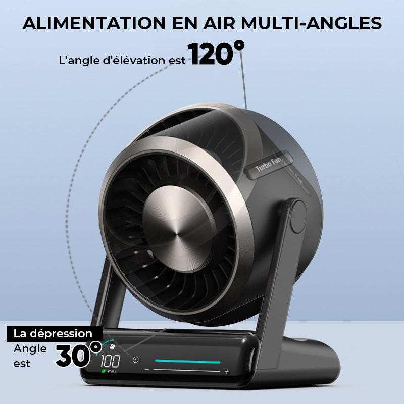Ventilateur de bureau tactile intelligent à écran numérique