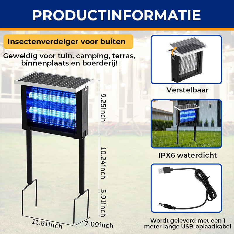 Buiten Zonne-energie Vliegenvanger