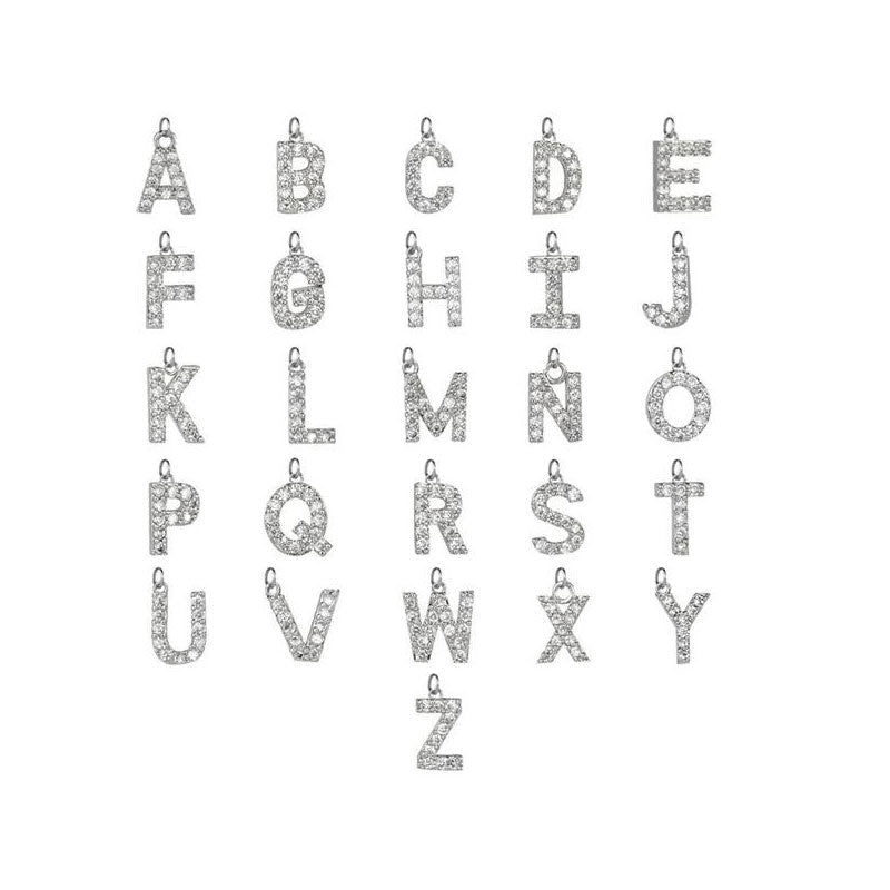 Collier avec pendentif en forme de cœur et de lettre