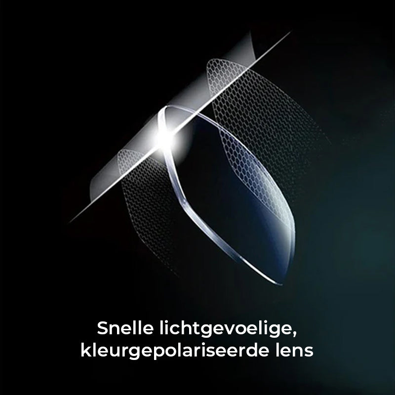 Fotochromatische zonnebril met anti-reflecterende gepolariseerde lens