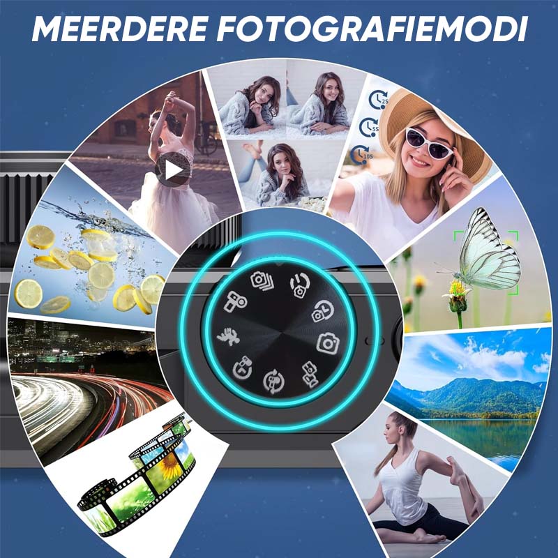 Digitale flip-screencamera met 64 miljoen pixels en hoge definitie