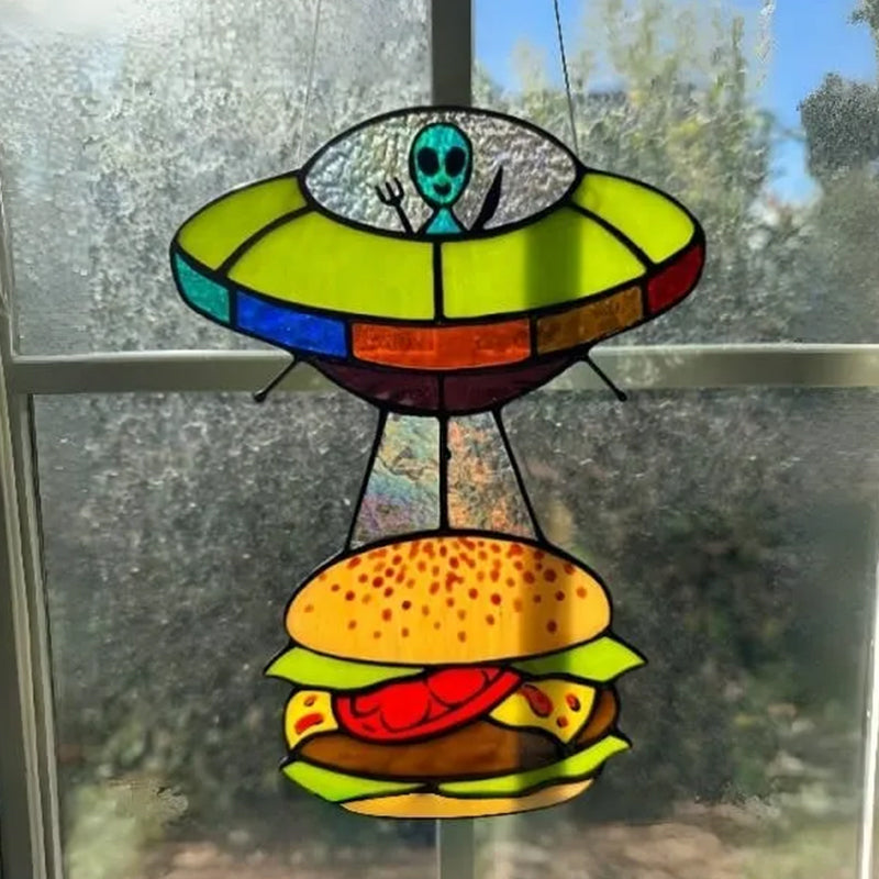 Creatieve buitenaardse koe hanger