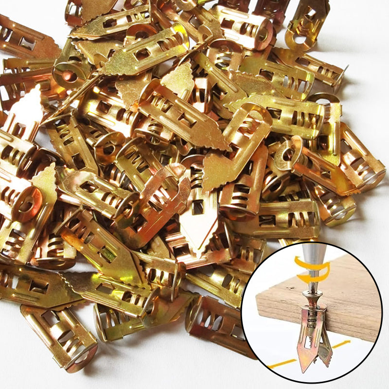 Gipsplaat Expansieankers + Hoge Sterkte Zinken Schroeven Kit (Verpakking van 100)