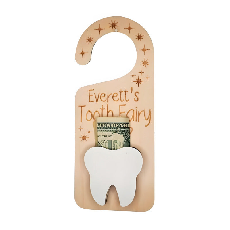 Houten tandenfee deurhanger