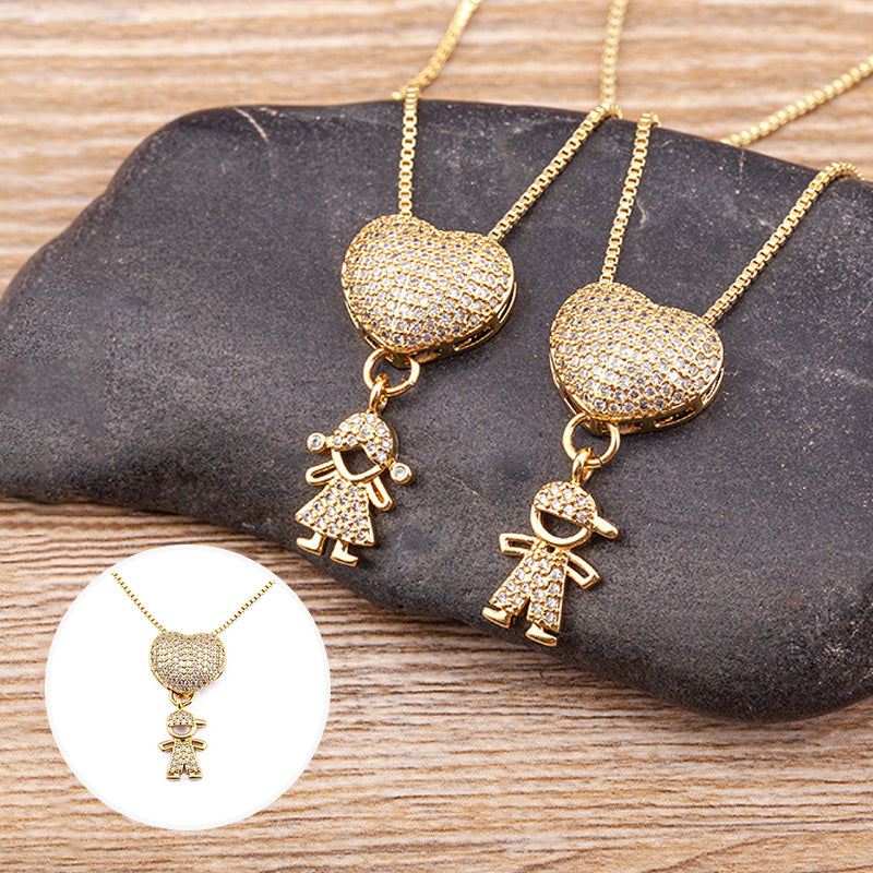 L'amour et mes enfants - Collier d'amour maternel