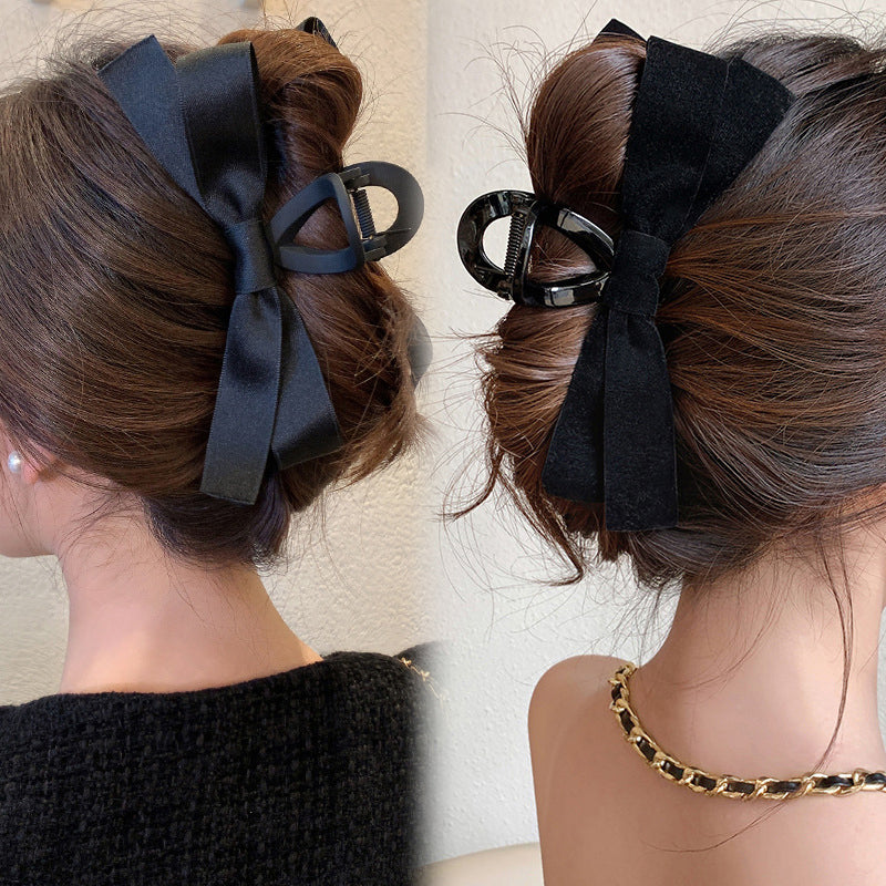 Clip à cheveux élégant en forme de nœud pour femmes