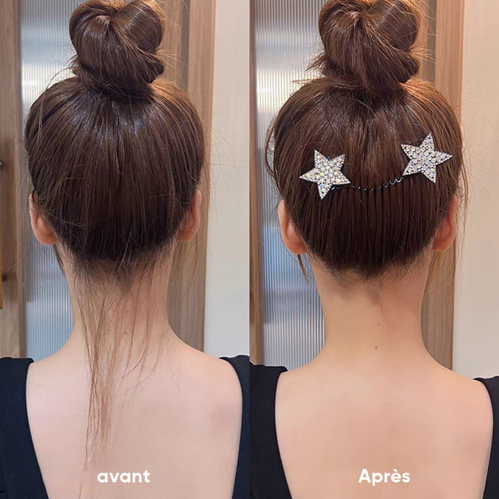 Barrette étoile invisible