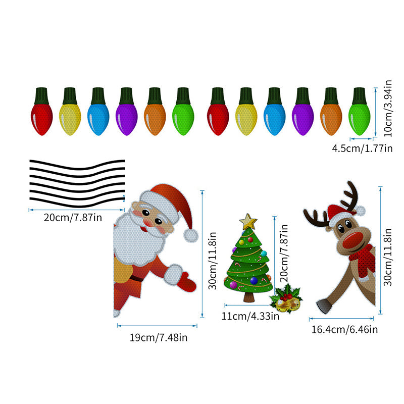 Autocollants de Noël drôles créatifs