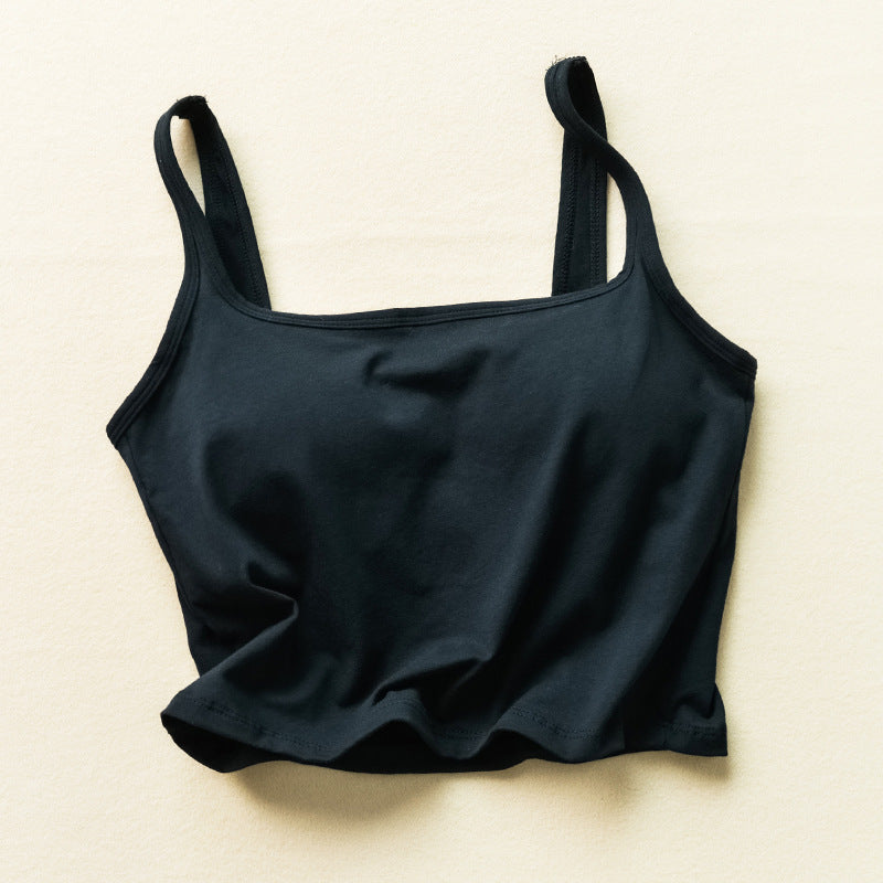 Soutien-gorge de sport respirant à séchage rapide de couleur unie pour femmes