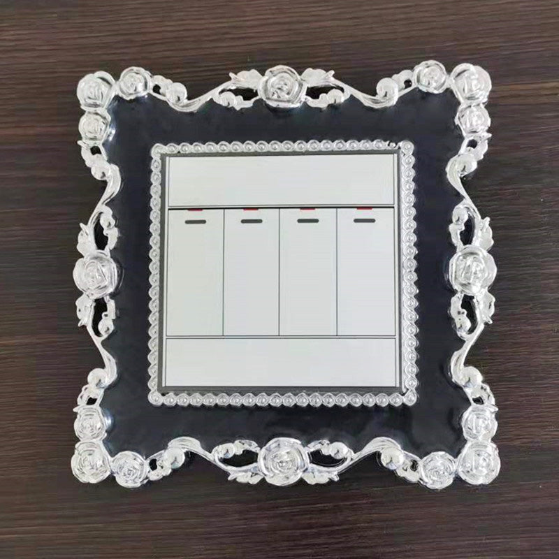Couvercle Décoratif de Interrupteur avec Design Floral