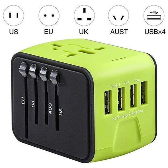 Adaptateur secteur de voyage universel tout-en-un