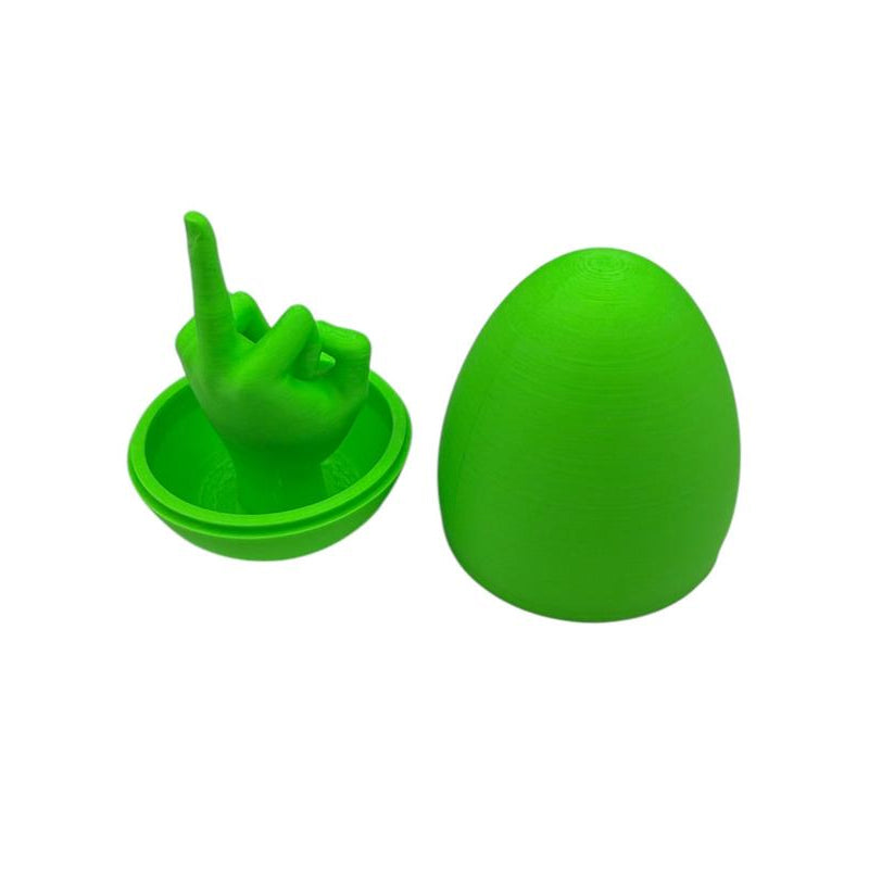 Paasei verrassing - Grappig 3D geprint middelvinger ei