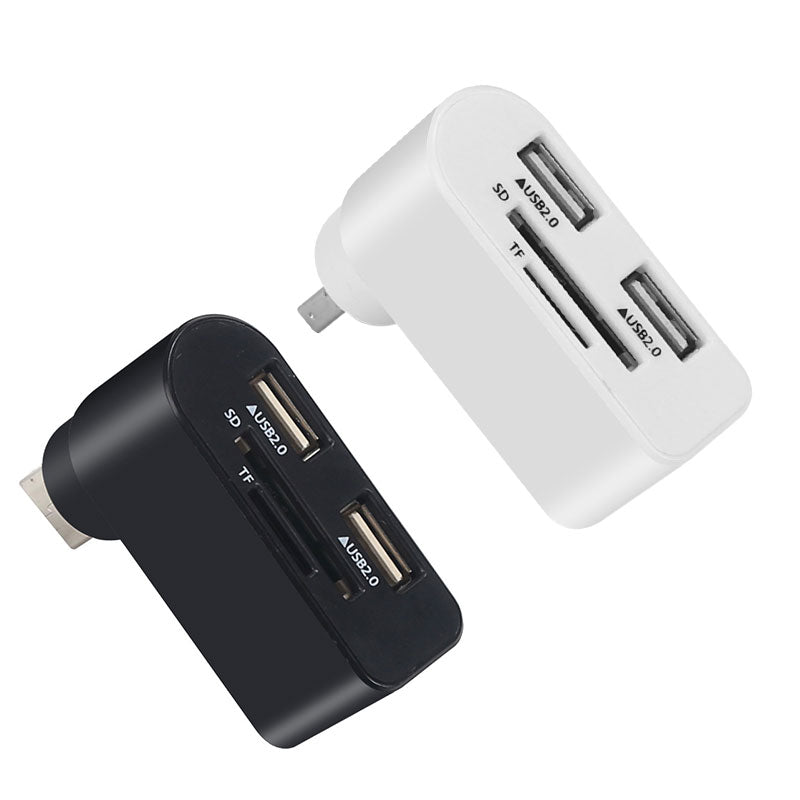 4-in-1 draaibare USB-hub