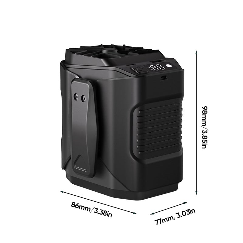 Buiten digitale display riemventilator