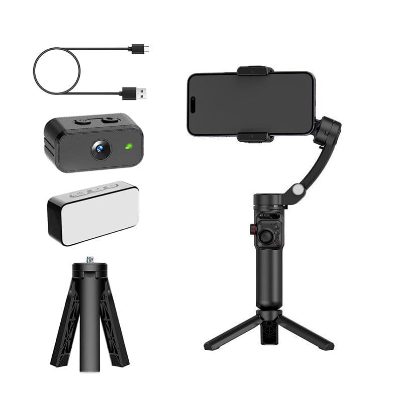 Slimme 3-assige gimbalstabilisator met AI-tracking – Professionele video-opnametool