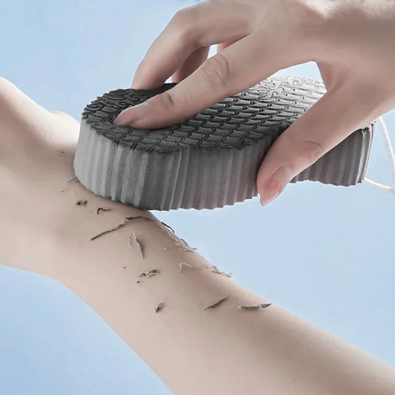Magische exfoliërende badspons