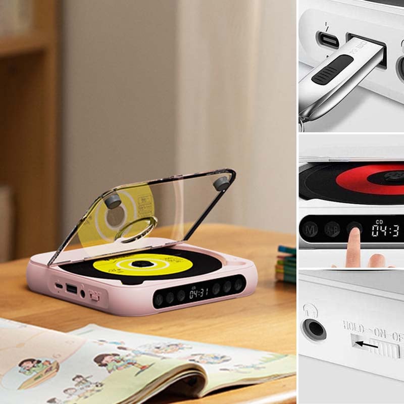 Draagbare Bluetooth-compatibele cd-speler