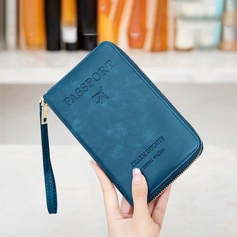 Portefeuille passeport RFID multifonctionnel
