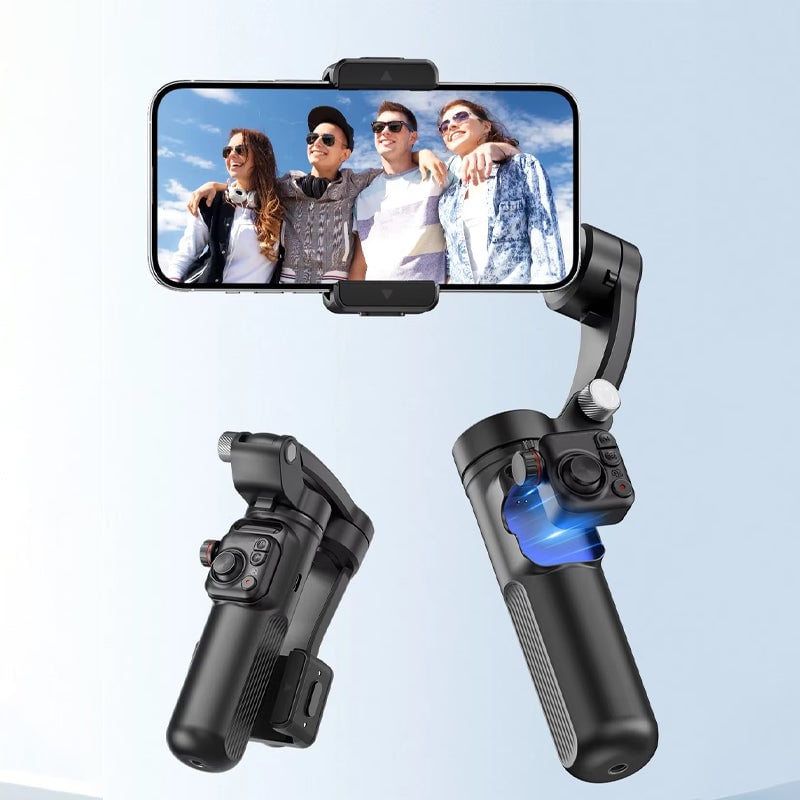 Slimme 3-assige gimbalstabilisator met AI-tracking – Professionele video-opnametool