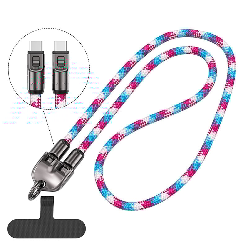 2-in-1 snellaaddatakabel en telefoonkoord