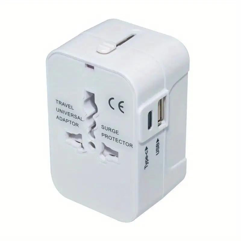 Universele reisadapter met twee USB-poorten