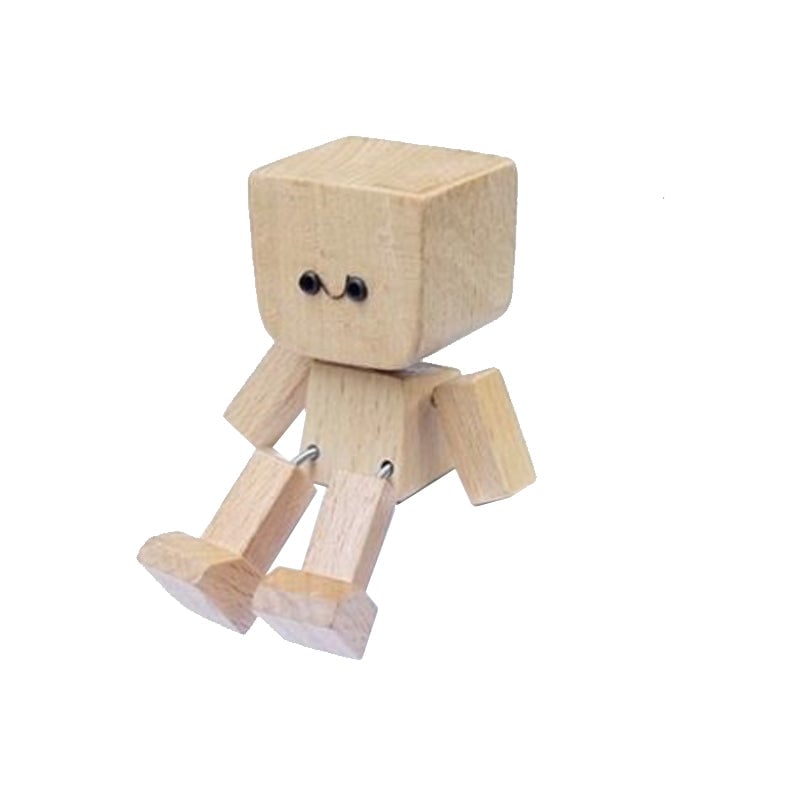 Figurine en bois vibrante