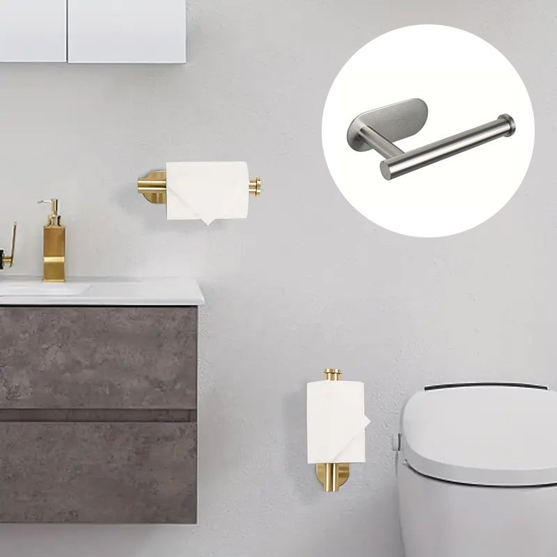Roestvrijstalen toiletrolhouder voor wandmontage