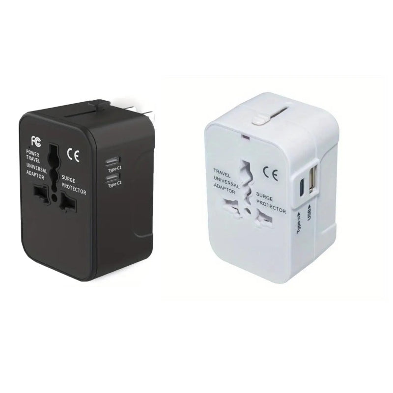 Universele reisadapter met twee USB-poorten