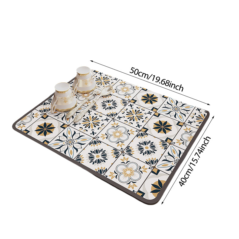 Dessous de verre absorbant rétro