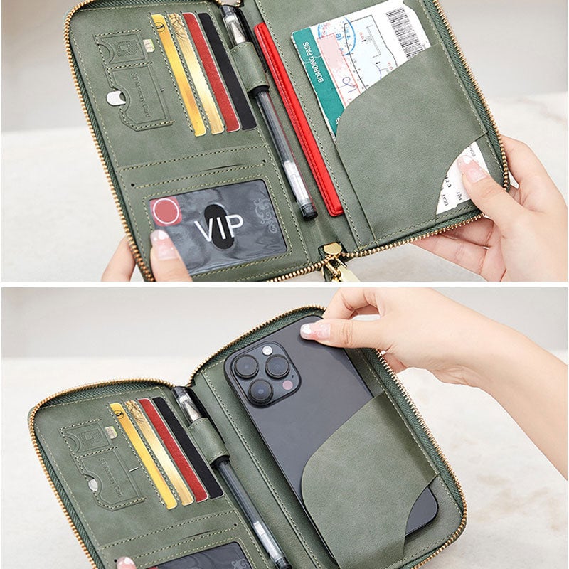Portefeuille passeport RFID multifonctionnel