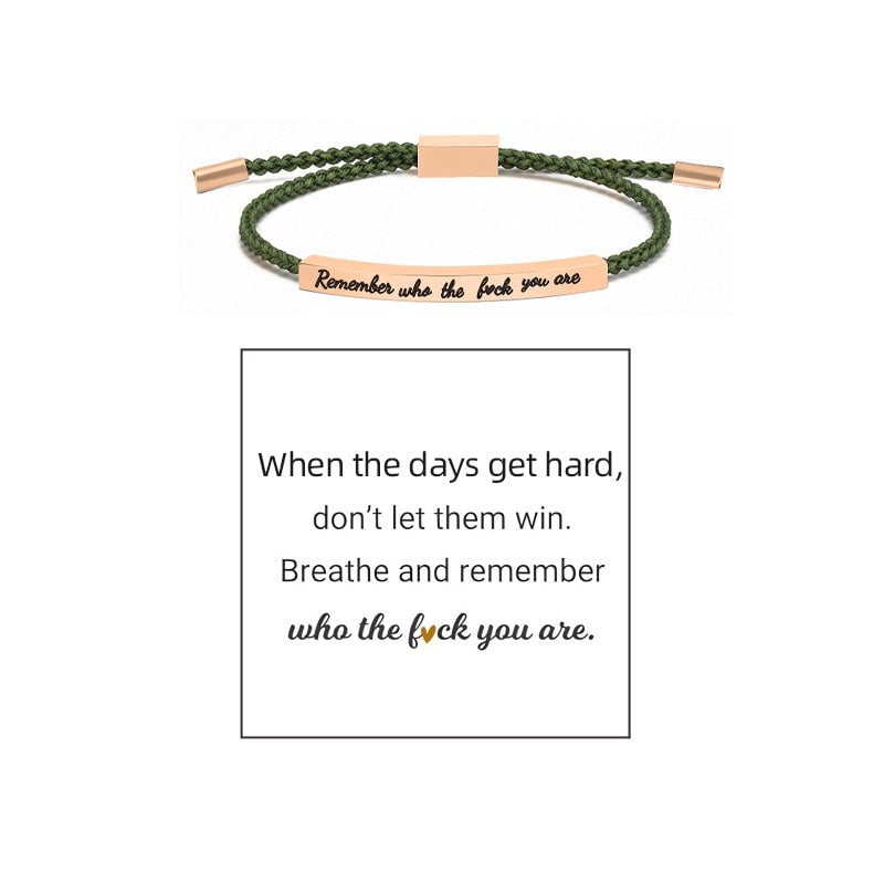 Gevlochten Verstelbare Inspire Armband