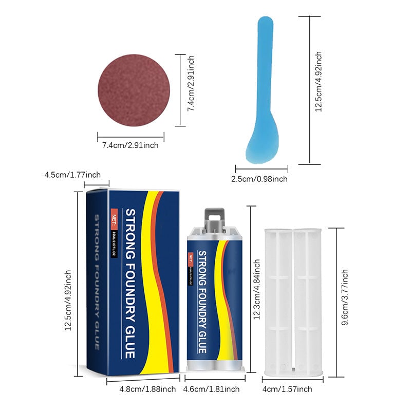 Kit de colle pour fonderie métallique