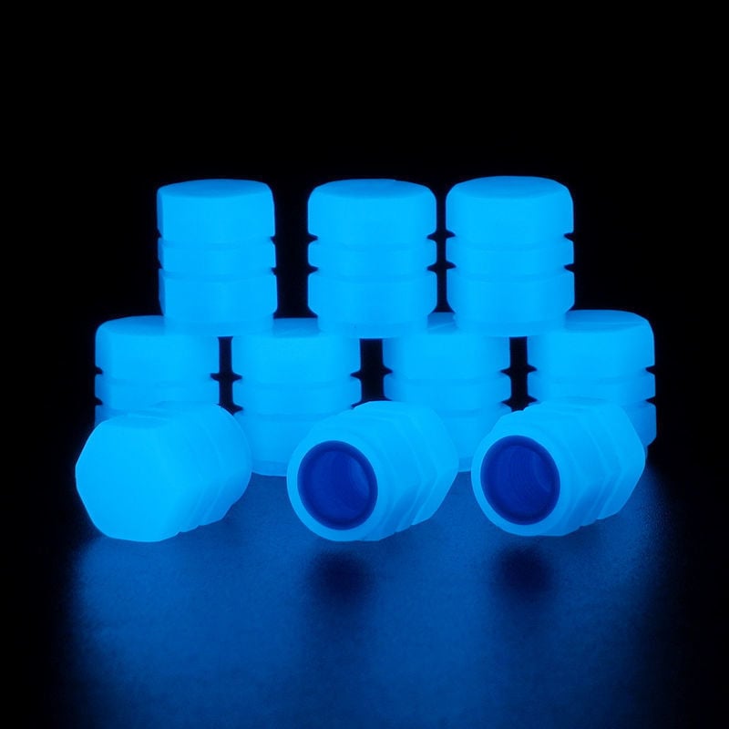Universele Fluorescerende Bandventieldoppen (4 stuks/set)