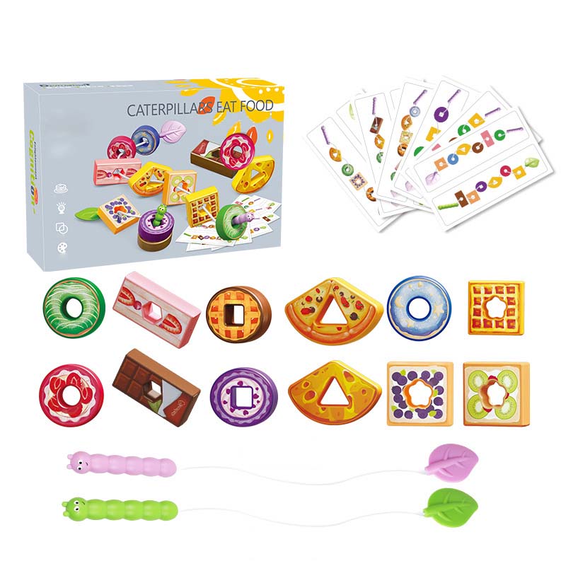 Jeu d'enfilage de fruits