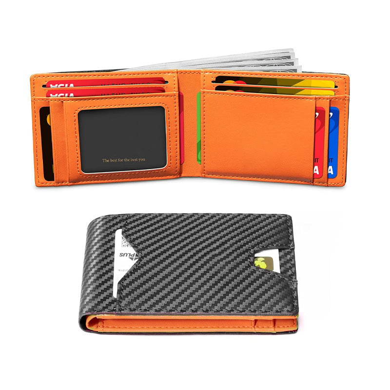 Slanke herenportemonnee met RFID-blokkering