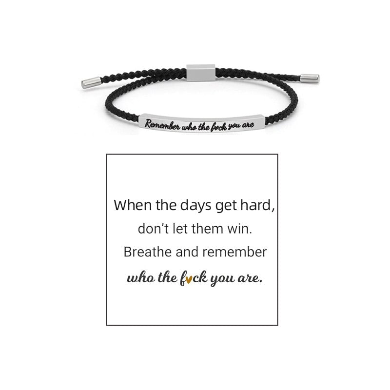 Gevlochten Verstelbare Inspire Armband