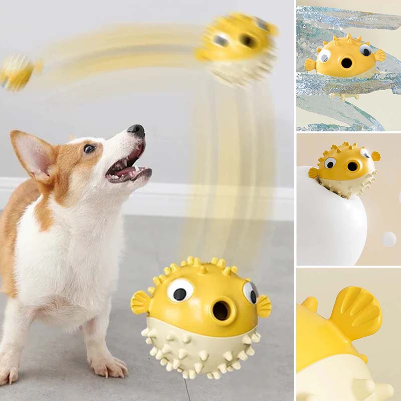 Jouet à mâcher en forme de poisson clown pour chien