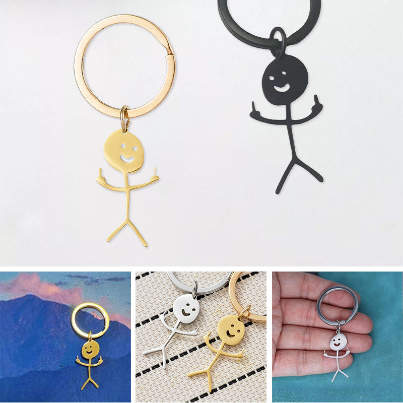 Grappige Doodle Sleutelhanger