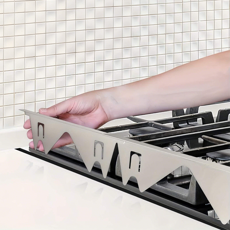 Couvre-joints de cuisinière rétractables en inox