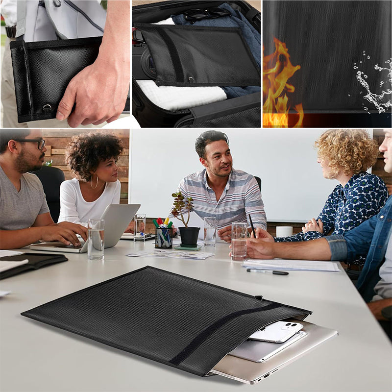 5-delige RFID-blokkeringstasset – antidiefstal, anti-tracking, waterdicht en brandwerend