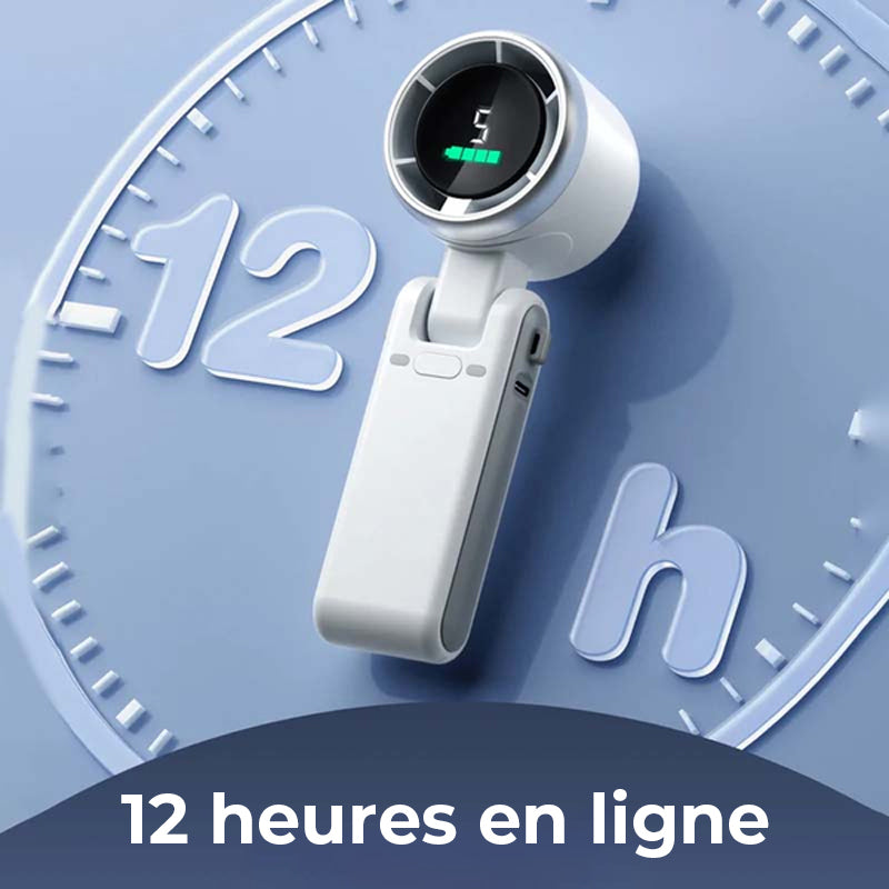 Ventilateur à turbine à grande vitesse pliable à la main