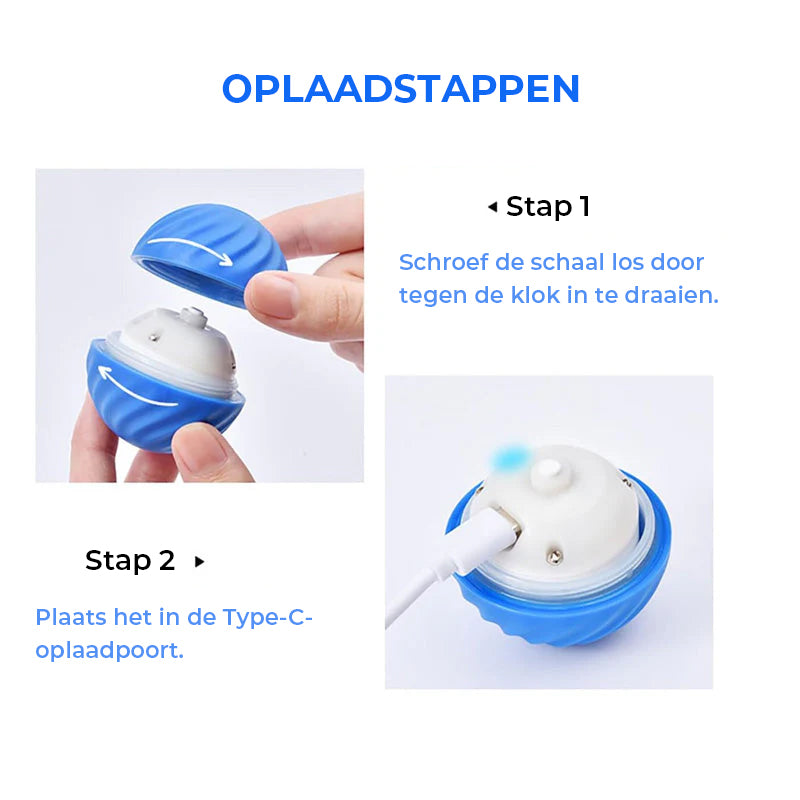 Automatische slimme plaaghondbal die niet gebeten kan worden